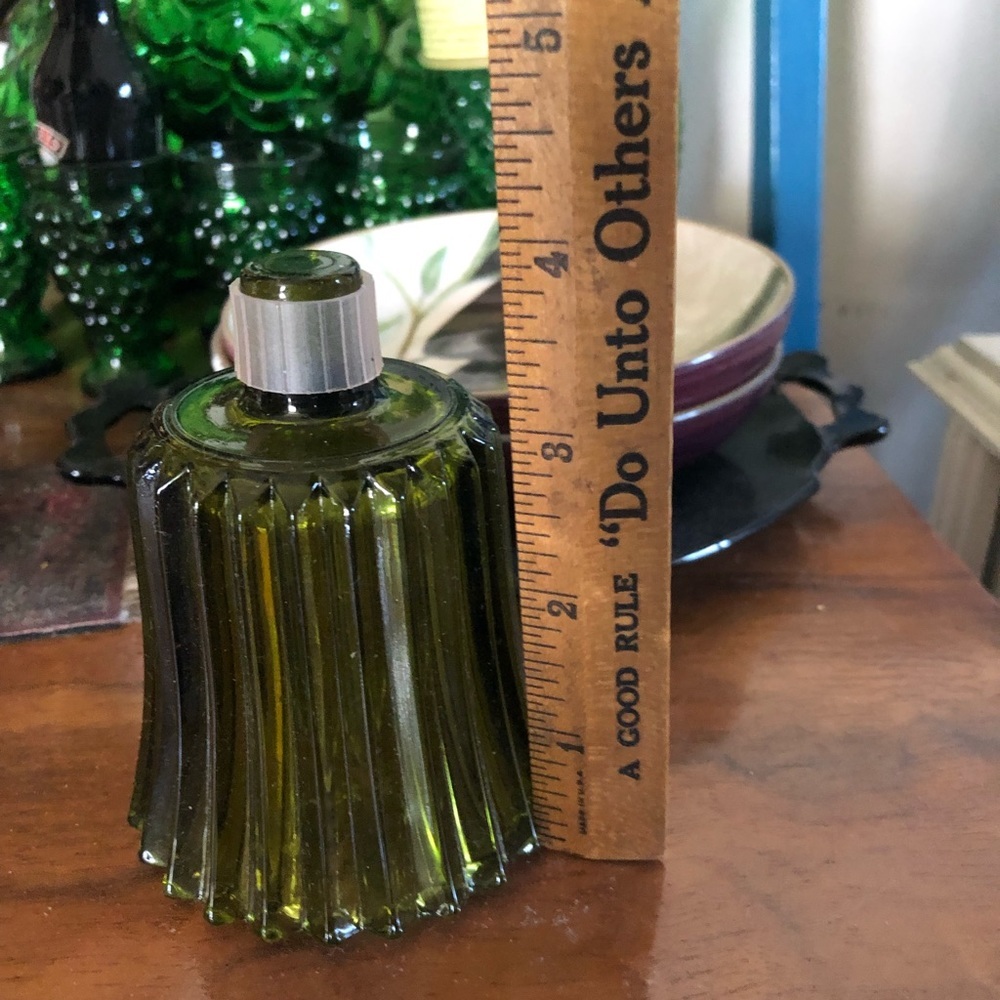 Vintage Green Glass Votive Candle Holder - Picture 6 of 6
